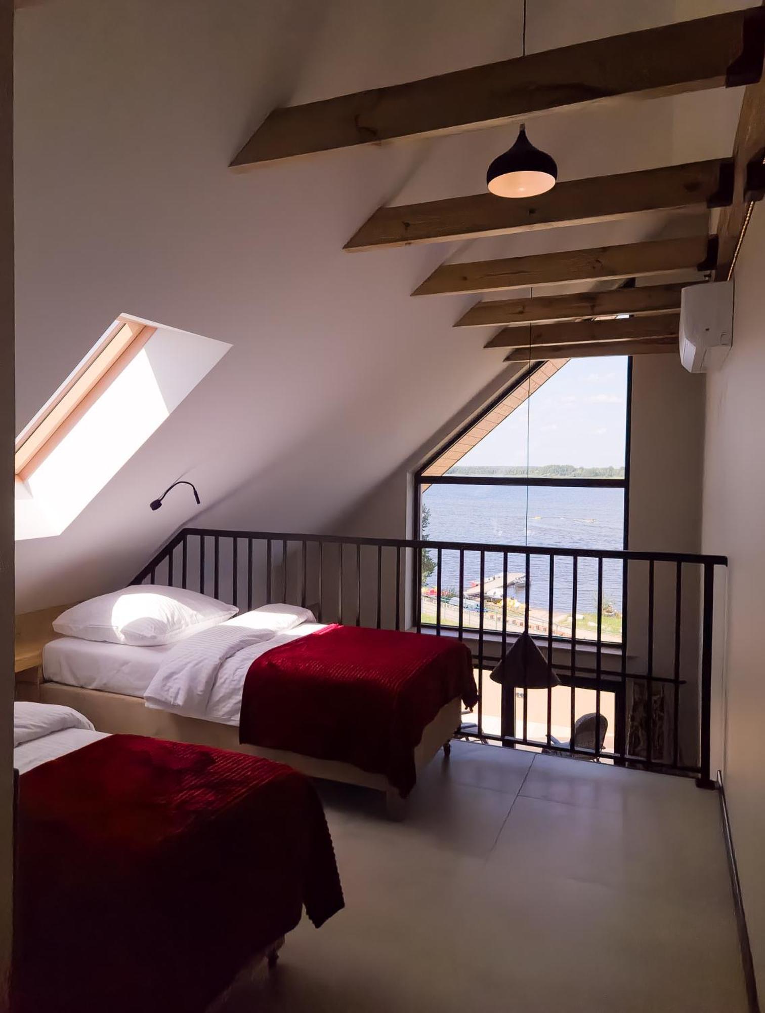 Zubr Nad Zalewem Apartment Luka Ngoại thất bức ảnh
